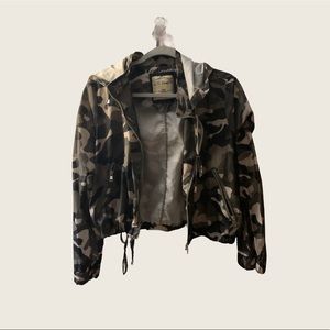 Camo windbreaker